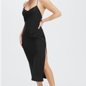 Fabletics midi slip dress xxs new